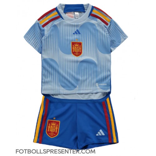 Spanien Bortatröja Barn VM 2022 Kortärmad (+ korta byxor)